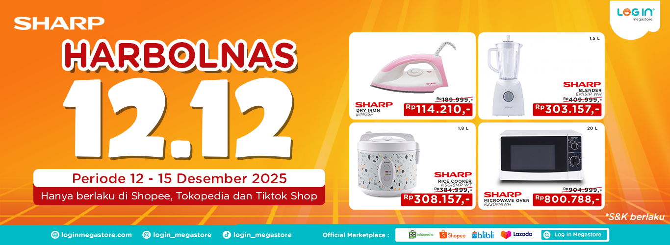 Banner 12.12 E-Commerce - Login Megastore